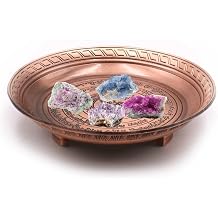 Copper Sacrifice Ritual Plate, Three-Legged Design Offering Bowl, Perfect for Witches, Incense, Incense Holder, Candlestick, Ashtray, Jewelry Tray, Key Basket 5.1