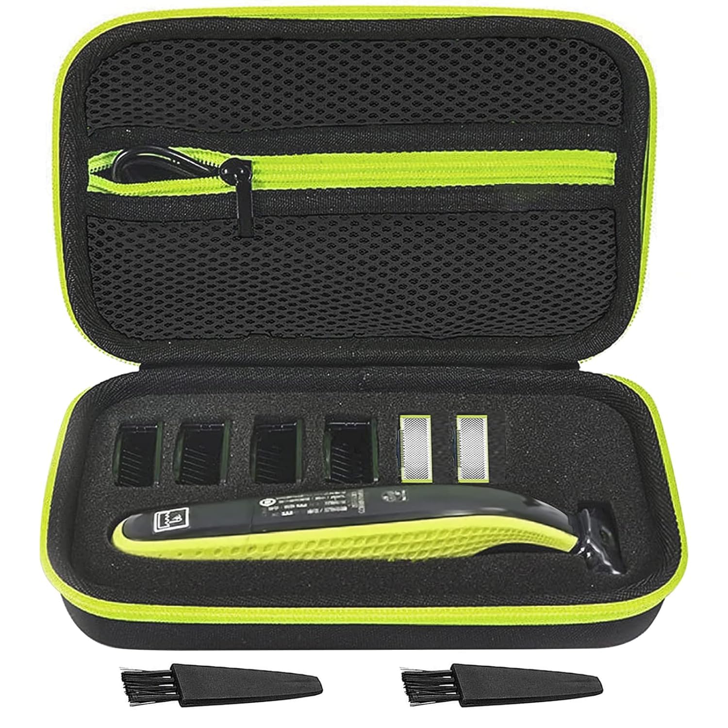 Trimmer Case Compatible with Philips Norelco OneBlade QP2520, QP2530, QP2570, QP2620, QP2630 Shaver - Hard EVA Travel Storage Bag with Cleaning Brush, Shaver Organizer for Accessories-image-31