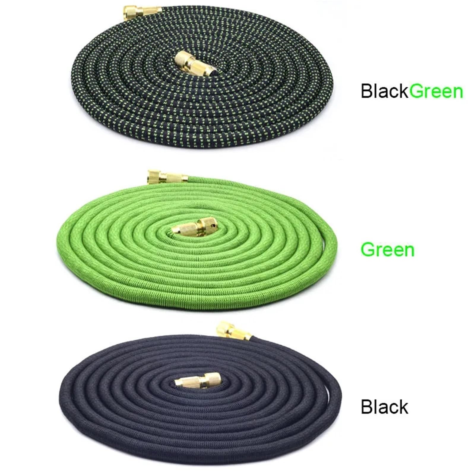 Manguera Jardin Manguera de jardín Manguera de riego Extensible Manguera de Agua Flexible Manguera de jardín for Lavado de Autos (Color : BG with Foam Pot, Size : 75ft)