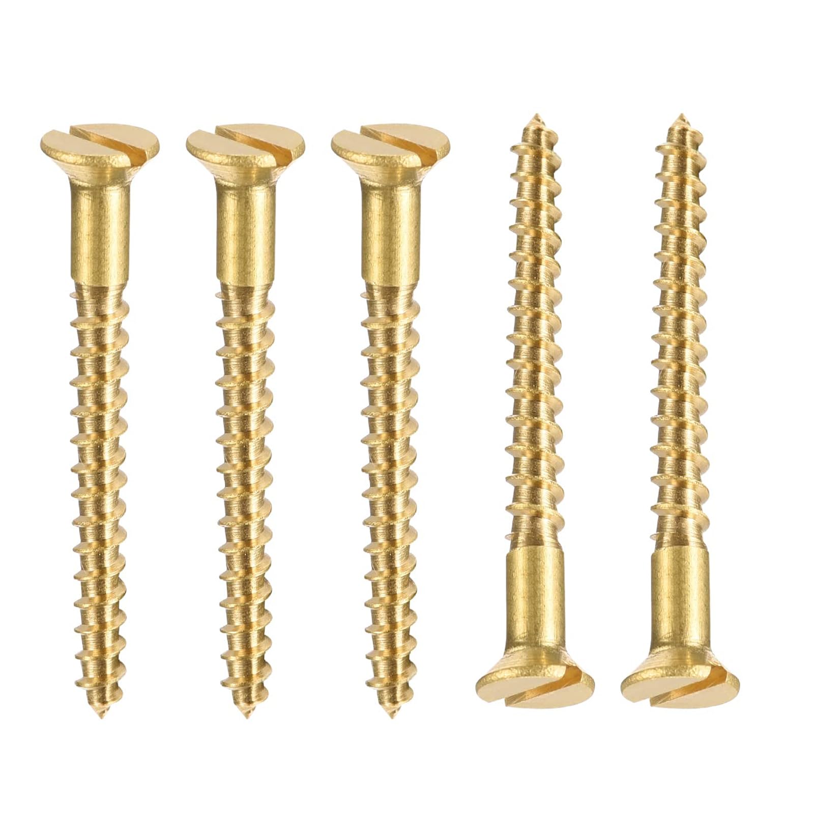 TA-VIGOR 100Pcs Self Tapping Screws, M2.5 Slotted Flat Head Screw, 25mm Round Head Slotted Tapping Screws