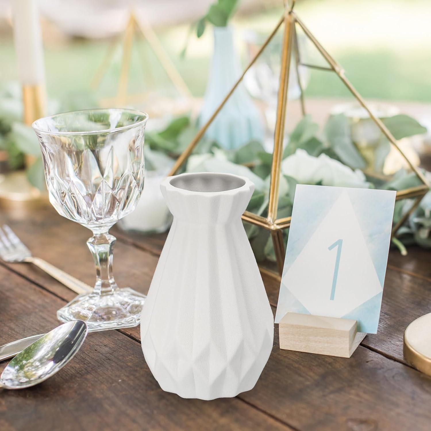 PATIKIL Flower Vase, Ceramic Vases for Flowers Minimalist Floral Vases Flower Arrangement Table Centerpieces for Home Room Decor, Beige