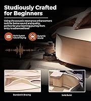 Vista 7 de Guitarra Clásica 36" 3/4 Estilo Español Guitarra Clásica, Guitarra de Cuerdas de Nylon de 36 Pulgadas Ideal para Principiantes Adolescentes Adultos