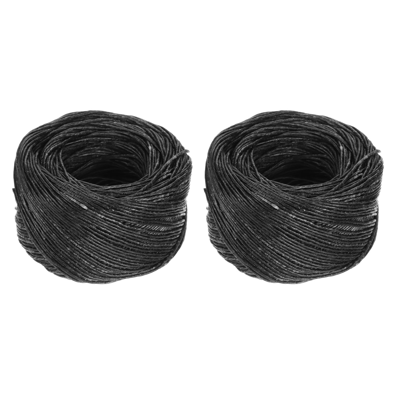 Mèches de fabrication de bougies PATIKIL fil cire d'abeille naturelle noir 1,2 mm 61 m