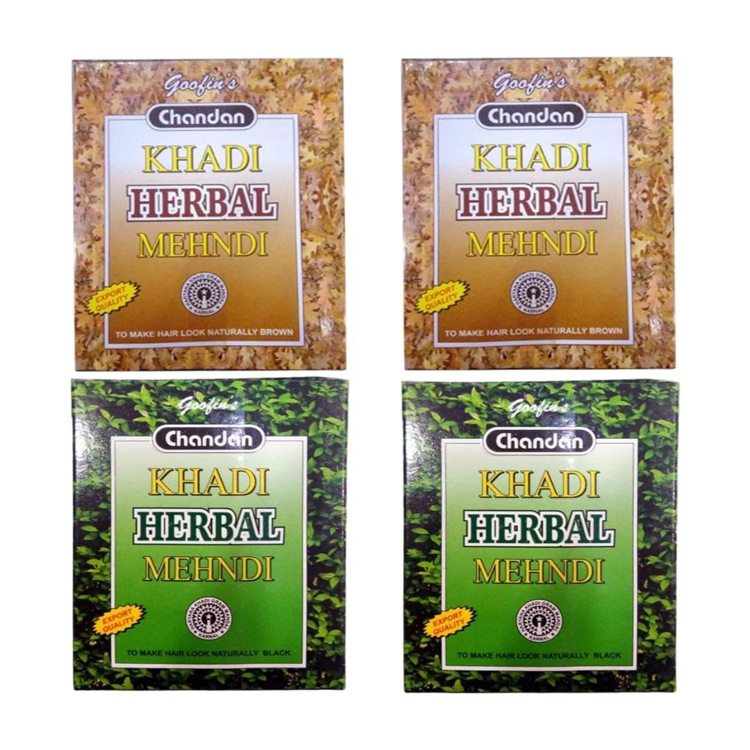 Khadi Pure Herbal Black & Brown Mehndi, 80 g (Pack of 4)-picture-26