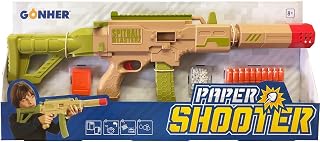 Gonher-950/0 Gonher Paper Shooter, Color Verde/Marron (950/0)