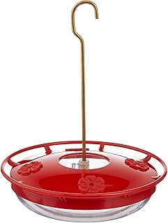 Aspects HummZinger HighView 12 Oz Hanging Hummingbird Feeder - 429, Red
