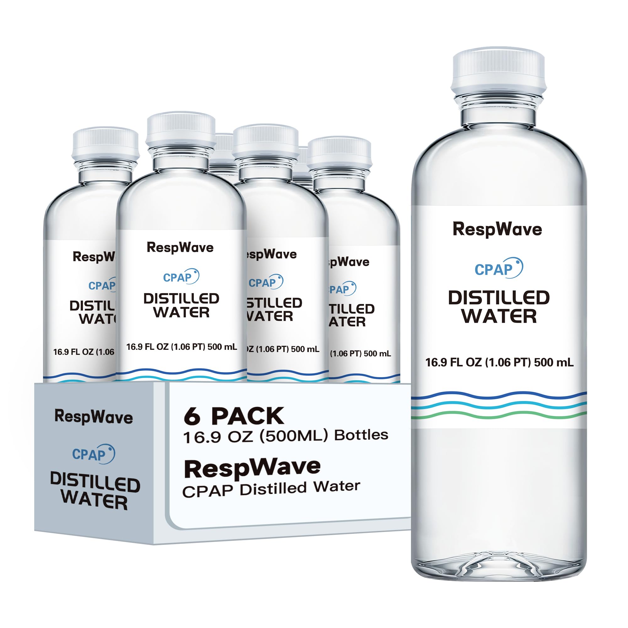 Resway Cpap Supplies Resway American Red Cross Distilled Water - 12 Pack, 16 ...