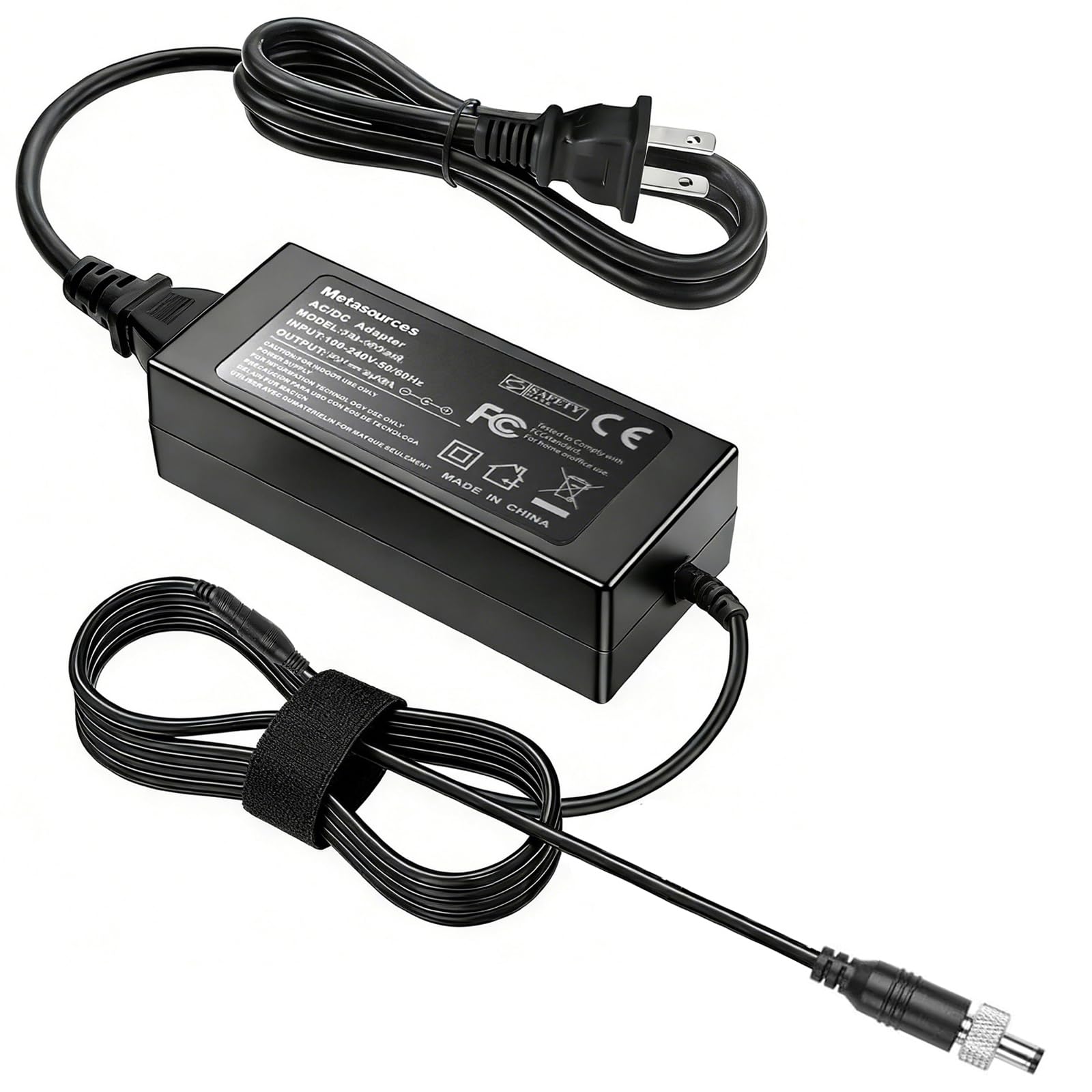 Amazon.com: Metasources 12V AC/DC Adapter w/Screw Locking Plug