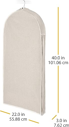 Miniatura 2 de Whitmor Bolsa de ropa con cremallera de lino natural