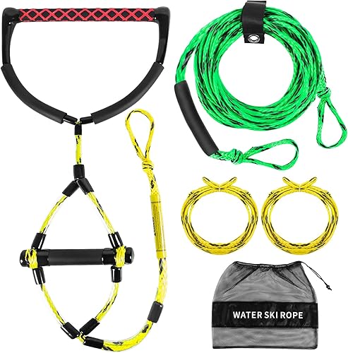 Cuerda de remolque de esquí acuático Wakeboard para lancha de deportes acuáticos con mango de EVA