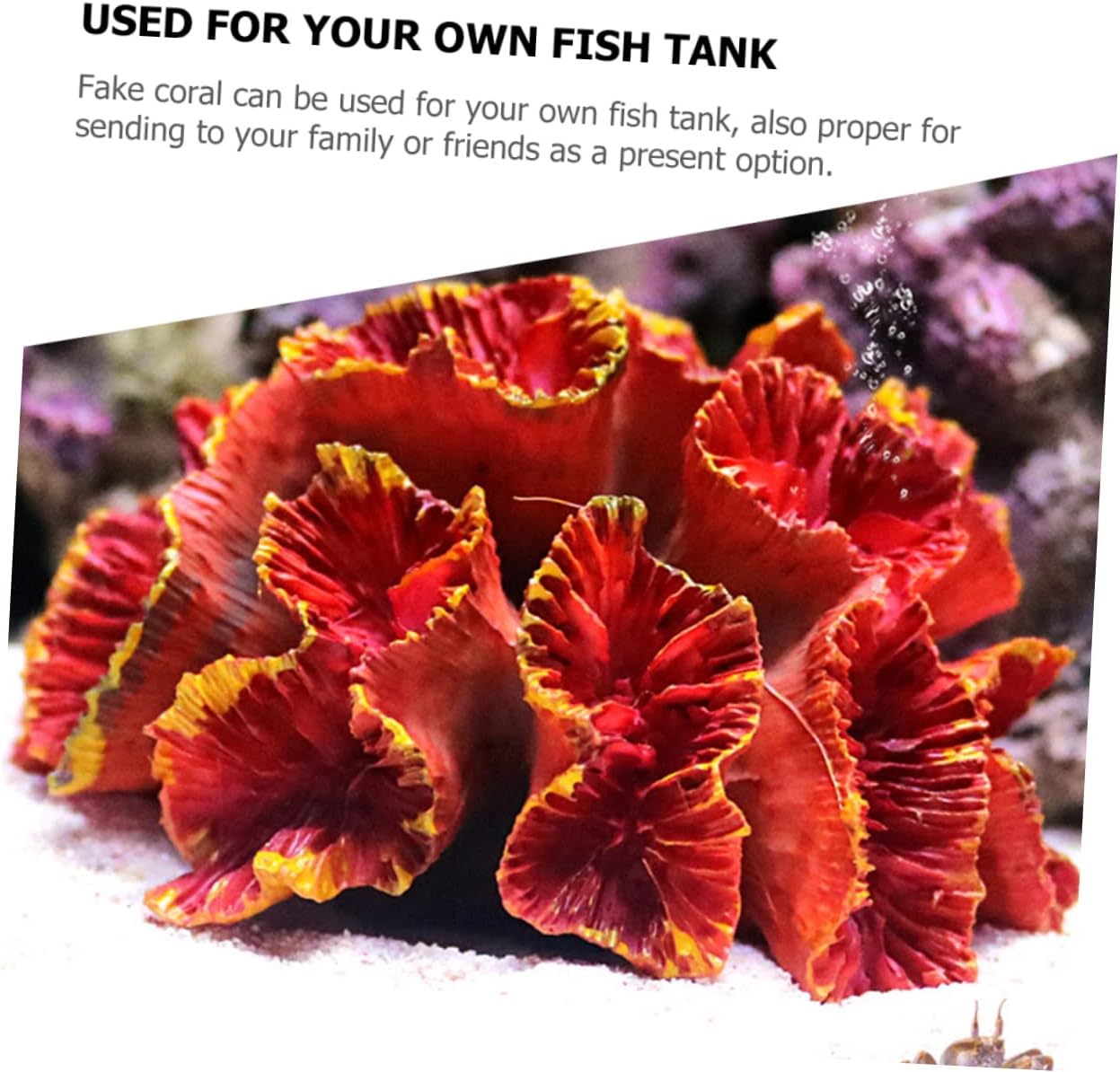 10 Pcs Simulated Coral Landscaping Aquarium Supplies Mediterranean Decor Fish Bowl Decorations Artificial Coral Ornament Fish Tank Creative Decor Fake Coral FA