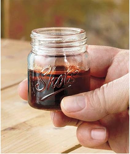 Miniatura 2 de 4 piezas Mini Mason Shot Glass Moonshine Redneck 3 Oz Whisky Cocktail Jarra Bar Fiesta
