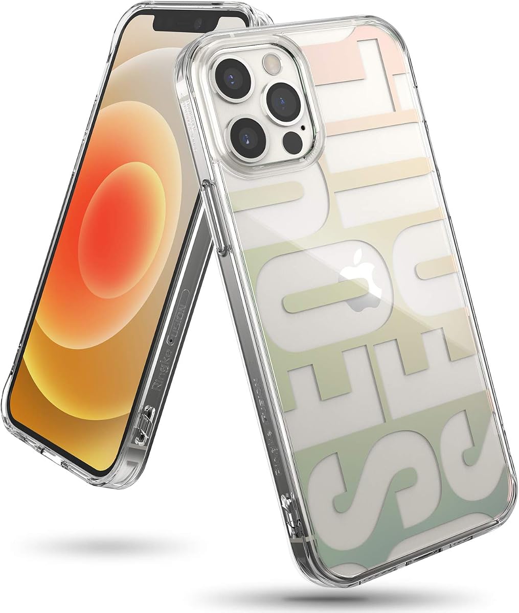 Ringke Fusion Design Funda Compatible con iPhone 12 Pro, Compatible con iPhone 12, Parte Posterior de PC Dura a Prueba de Golpes Suave Flexible TPU Parachoques Funda para teléfono para 6.1 Pulgadas - Seúl