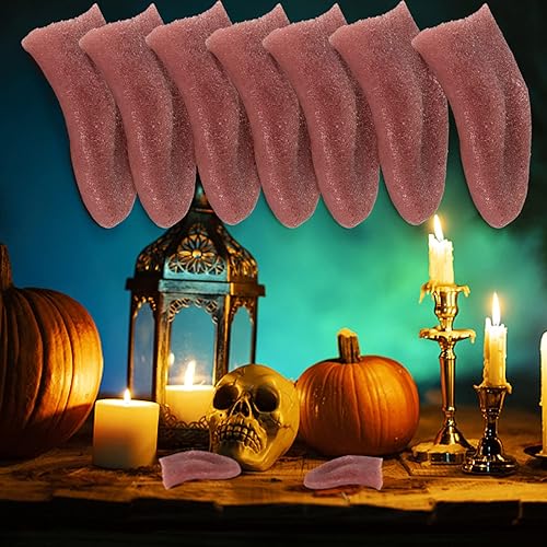 Miniatura 6 de Lengua falsa para Halloween, lengua falsa horrible, trucos de lengua, juguetes de lengua, trucos de utilería, lengua falsa realista