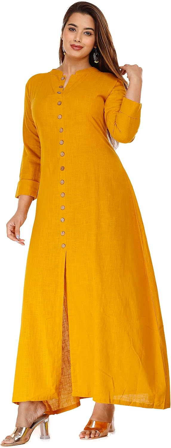 Ramkudi Women's Rayon A-Lined Kurta/Long Dress image 2