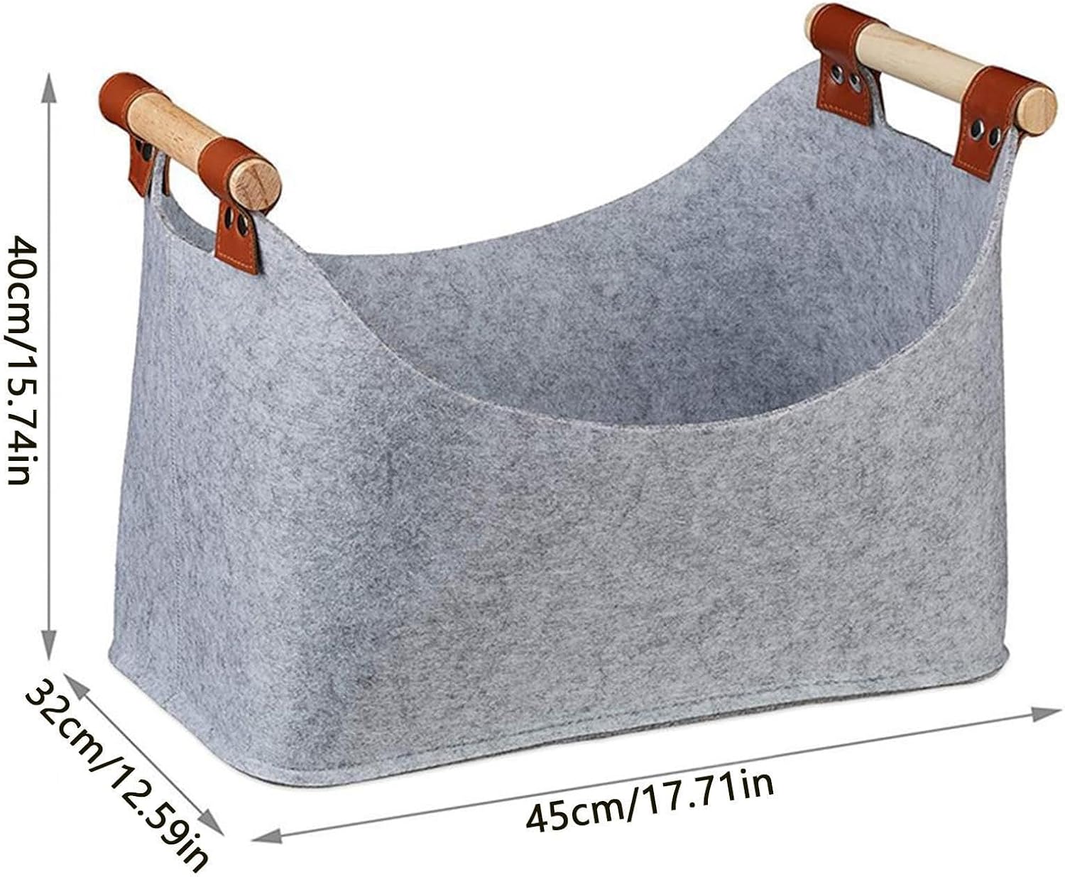 Fireplace Log Carrier Holders Thickened Firewood Carrier Log Tote Bag