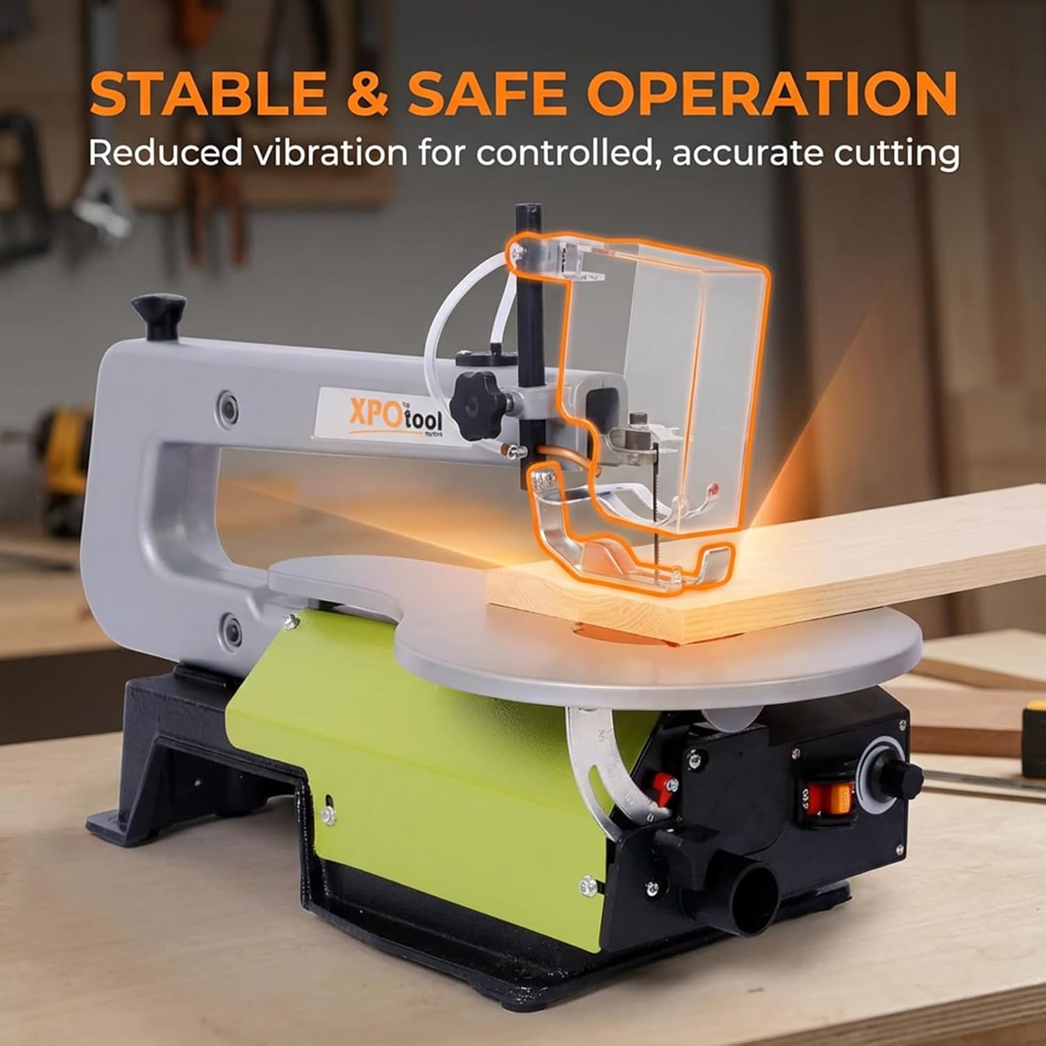 16Inch Variable Speed Scroll Saw - Power Scroll Saws with Extra-Large Adjustable Tilting Table for Woodworking Projects and Precision Cuts