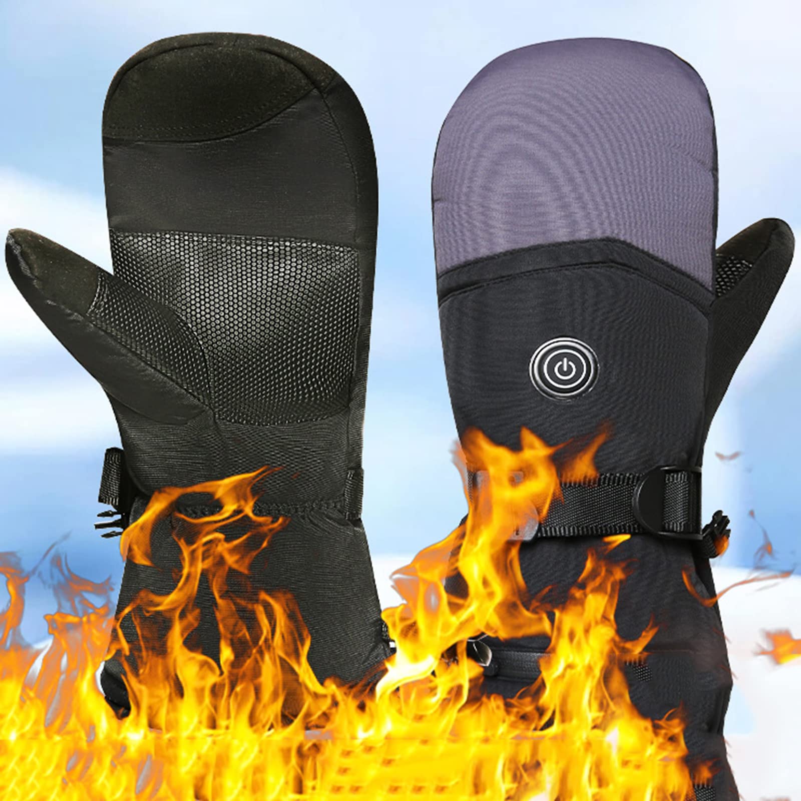 Gants de moto chauffants rechargeables imperméables avec batterie 5000 mAh tactiles SP