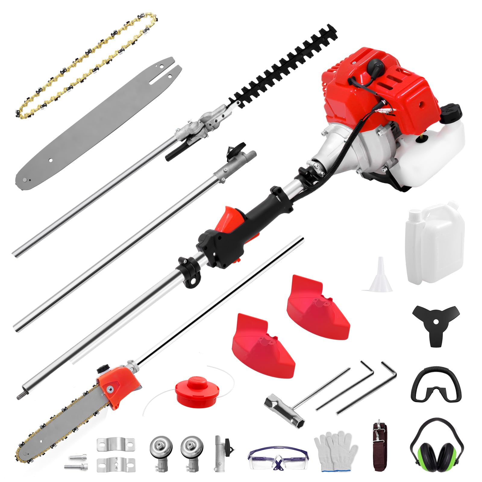 52cc Petrol Strimmer,5 in 1 Garden Multi Tool,Petrol Strimmers and