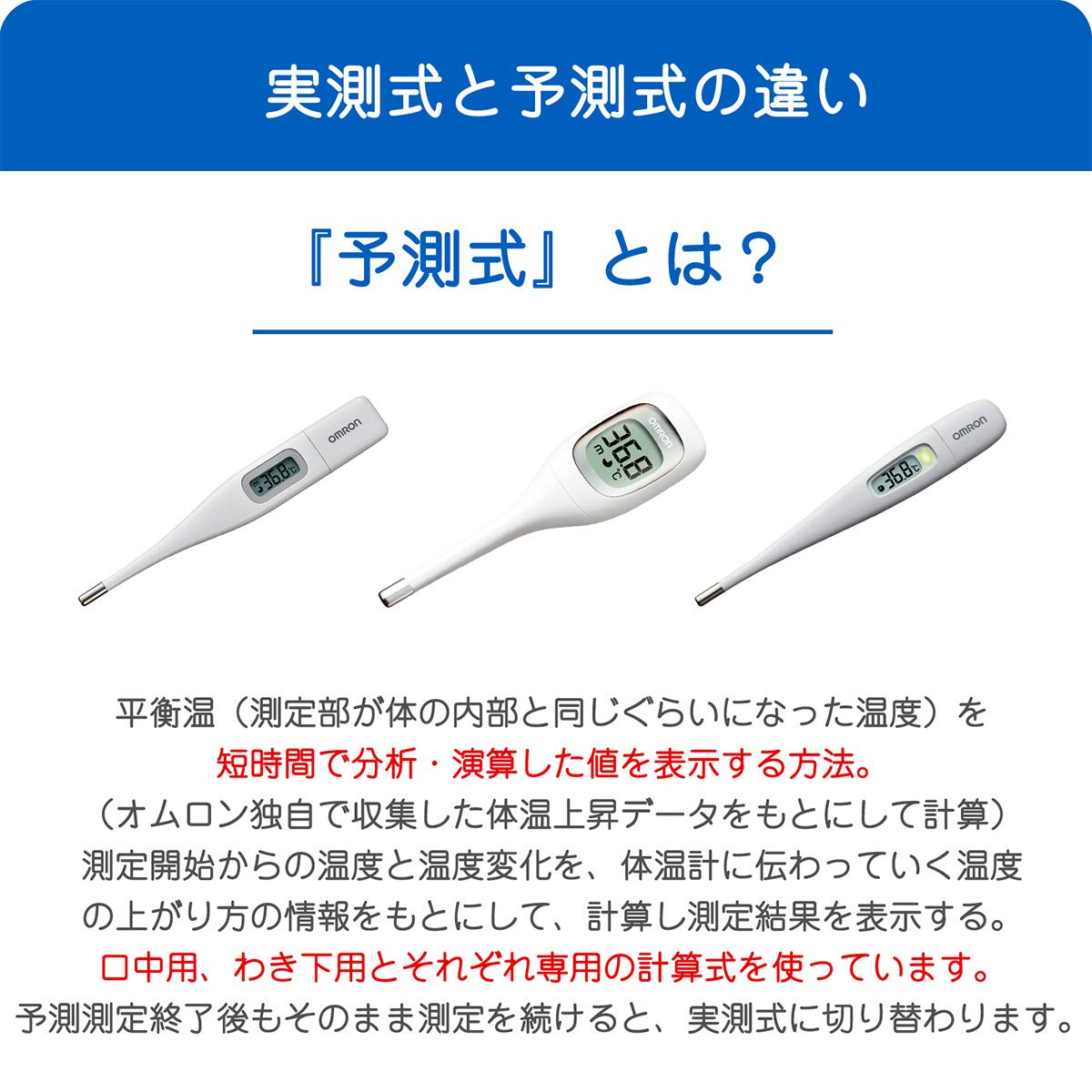 Amazon.co.jp: オムロン けんおんくん 電子体温計 MC-6740 予測式 30秒