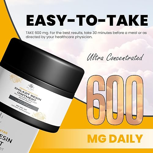 Miniatura 6 de Pomada de resina Shilajit original, bálsamo de grado dorado de alta potencia para hombres y mujeres, energía natural y impulso de bienestar, 1.76 oz