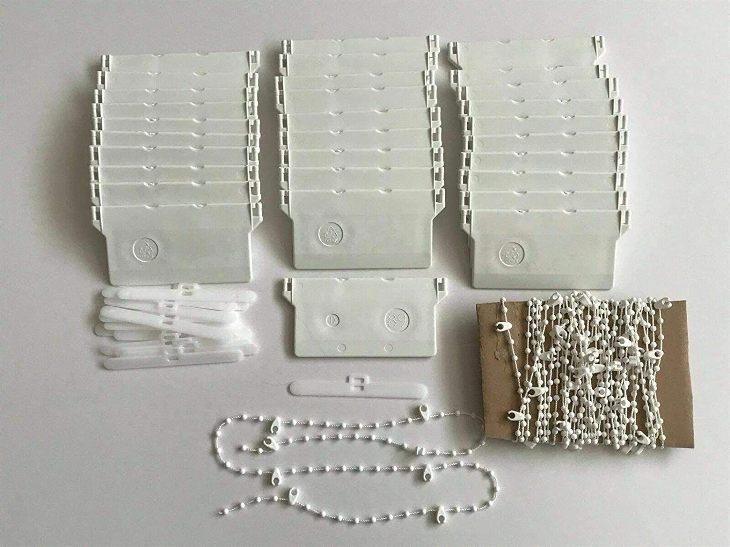 VERTICAL BLIND BOTTOM WEIGHTS AND CHAINS REPAIR KIT SPARE PARTS - 89 MM WIDE (60 KIT)