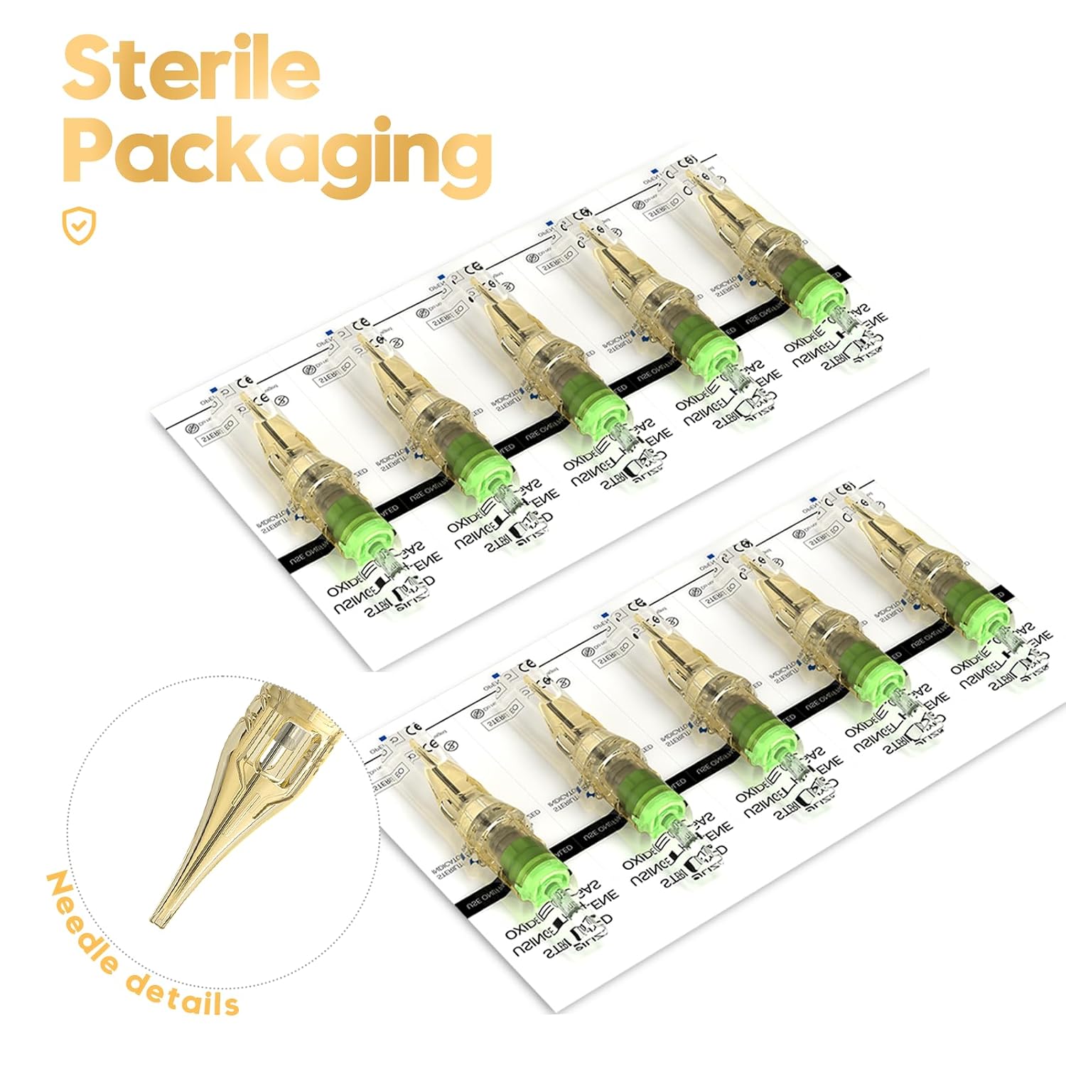 20 PCS Tattoo Needles 1209RL Tattoo Cartridge Needles, Tattoo Needles with Membrane Standard 3RL 5RL 7RL 9RL Pro Disposable Tattoo Needles, Round Liner Shader Magnum for Tattoo Supplies(1209RL)