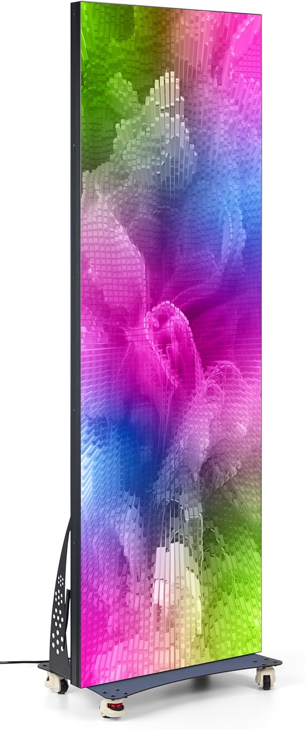 Displays2go 80" LED Poster Display with Built-in Speakers & NovaStar Software (DF080NVB19)
