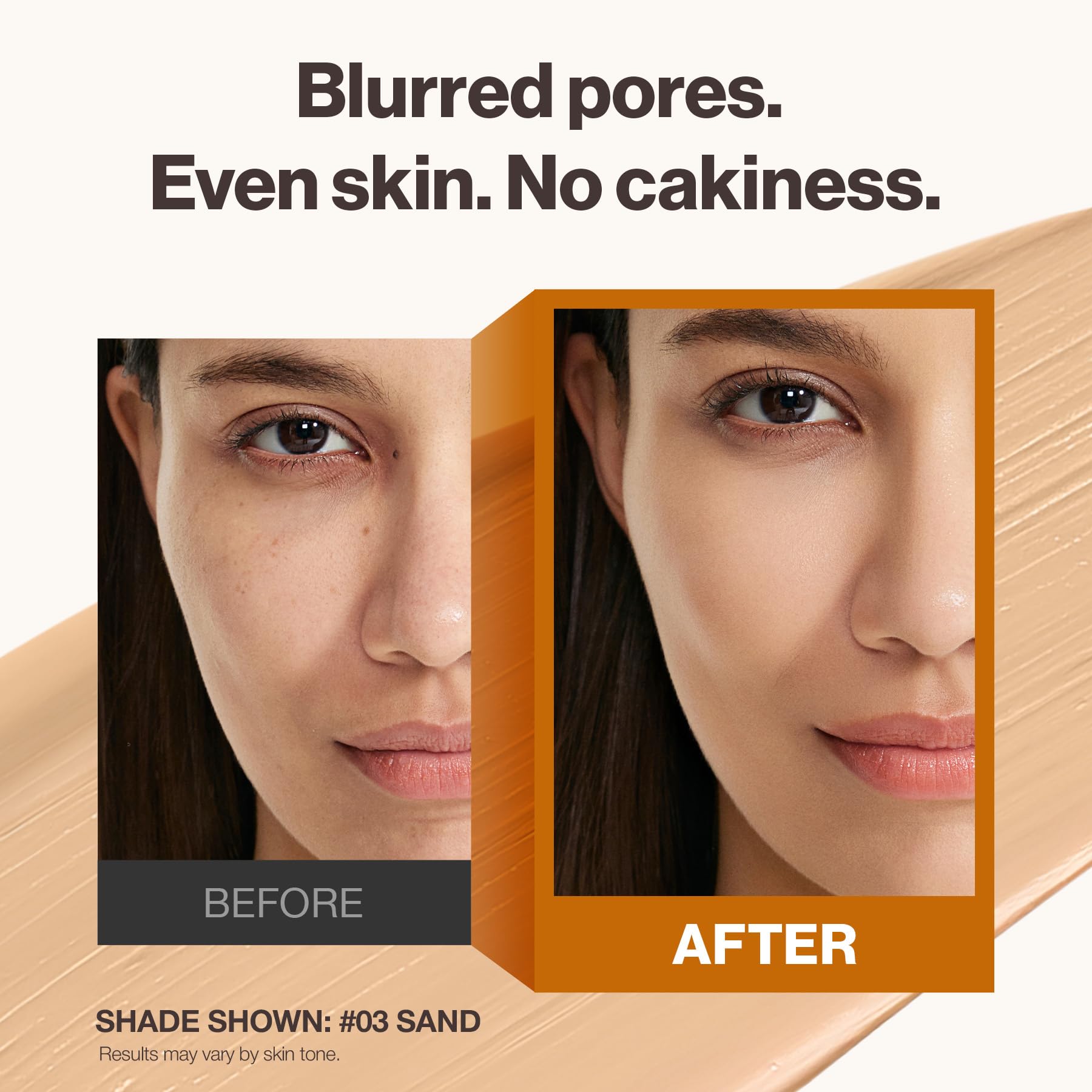 OBgE Base De Maquillaje En Barra Natural Cover Con Brocha Para Una Corrección Y Cobertura Impecables Del Tono De Piel. Larga Duración Para Uso Diario. 23 (0.5 Oz) Arena.