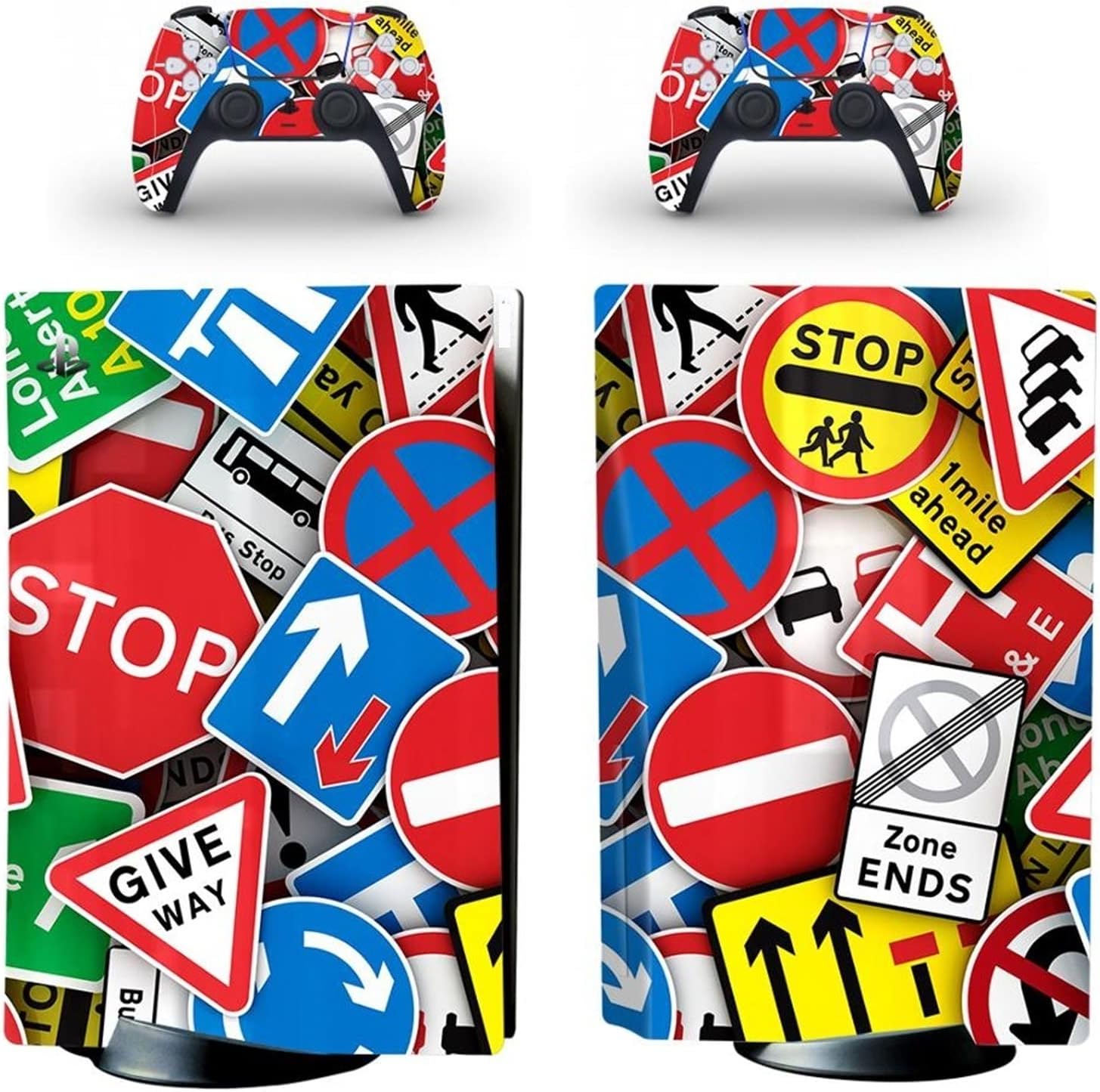 保護 For PS5 Skin Disc Edition Anime Console and Controller Vinyl Co