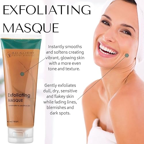 Miniatura 2 de RD Alchemy - Mascarilla de tratamiento exfoliante natural y orgánico, máscara facial de enzima de calabaza y papaya con glicólico exfoliante y otros