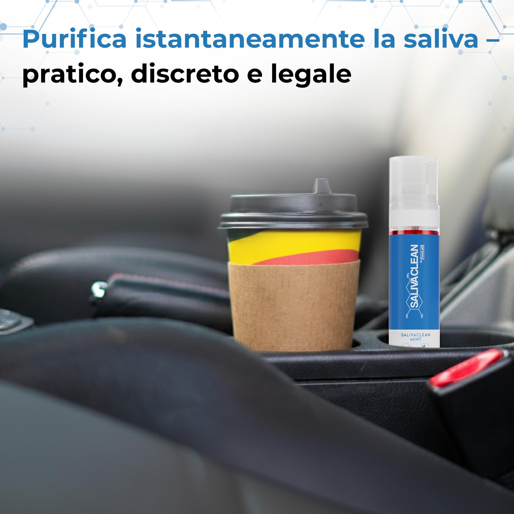 SalivaClean Anti-THC Spray Orale 100 ml Menta | Detox Salivare Istantaneo | Detergente Orale e di Saliva | Spray Detox Anti THC