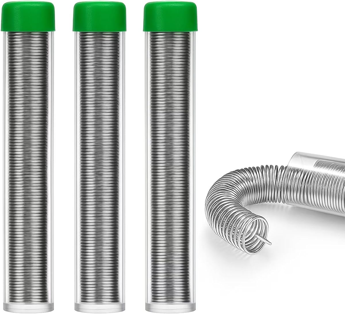 3Pcs Solder Wire Leadfree,High Purity Tin Rosin Core Solder for Electronic Electrical Soldering Components Repair,Low Residue,Sn99.3 Cu0.7 (0.6mm 24g)