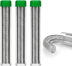 Solder Wire Leadfree,High Purity Tin Rosin Core Solder for Electronic Electrical Soldering Components Repair,Low Residue, 3Pcs(0.8mm 33g)