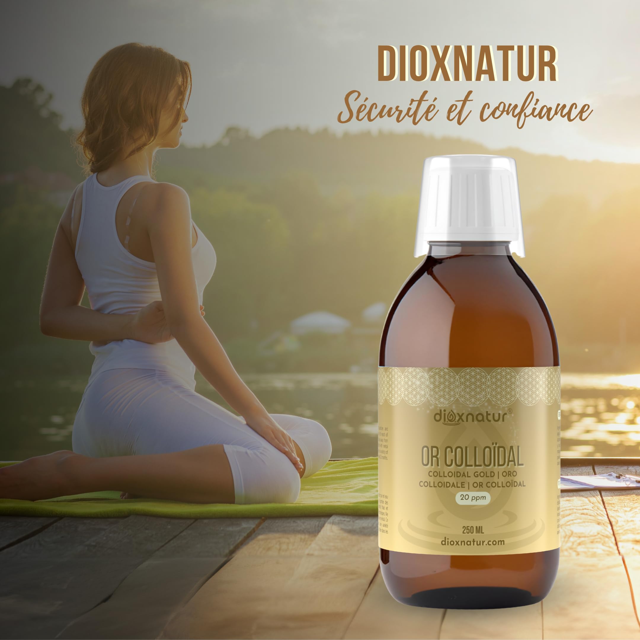 Or colloïdal 20 ppm 250 ml Étiquette FR