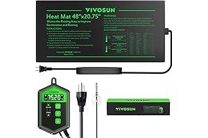 VIVOSUN Seedling Heat Mat and Thermostat Combo: Large Heating Pad for Indoor Gardening