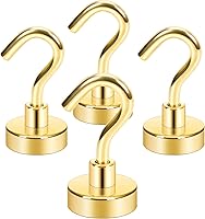 Vista 42 de Neosmuk Ganchos Magnéticos de Servicio Pesado, Imán Fuerte con Gancho para Refrigerador, Ganchos Industriales Súper de Neodimio de Resistencia Extra