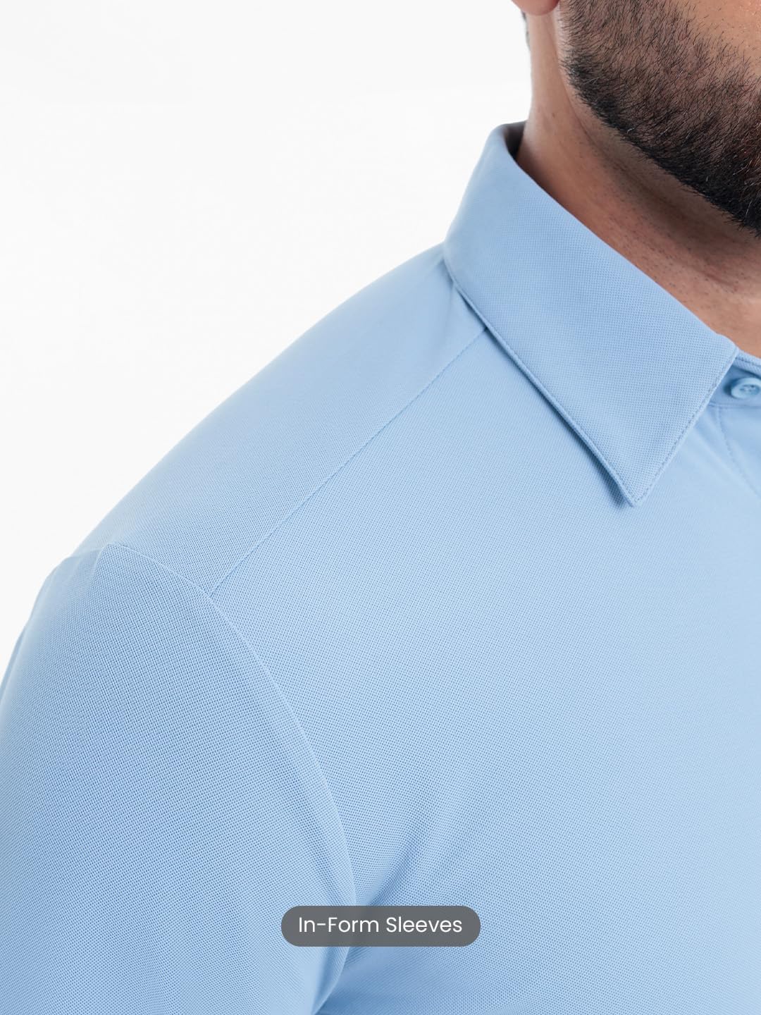 71bpvLC+QPL._SL1440_ Workday Shirt with Tie Collar for Men |Long Sleeve| Regular Fit| Superior Stretch| Wrinkle Free| Shape Retention| Detachable Collar Bone| Anti-Viral Finish| UPF 50+