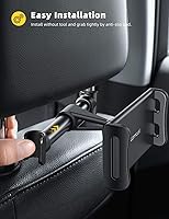 Vista 3 de Lamicall Car Headrest Mount, Tablet Headrest Holder - Stand Cradle Compatible with iPad Pro Air Mini, Galaxy Tabs, Other 4.7-10.5" Cellphones and