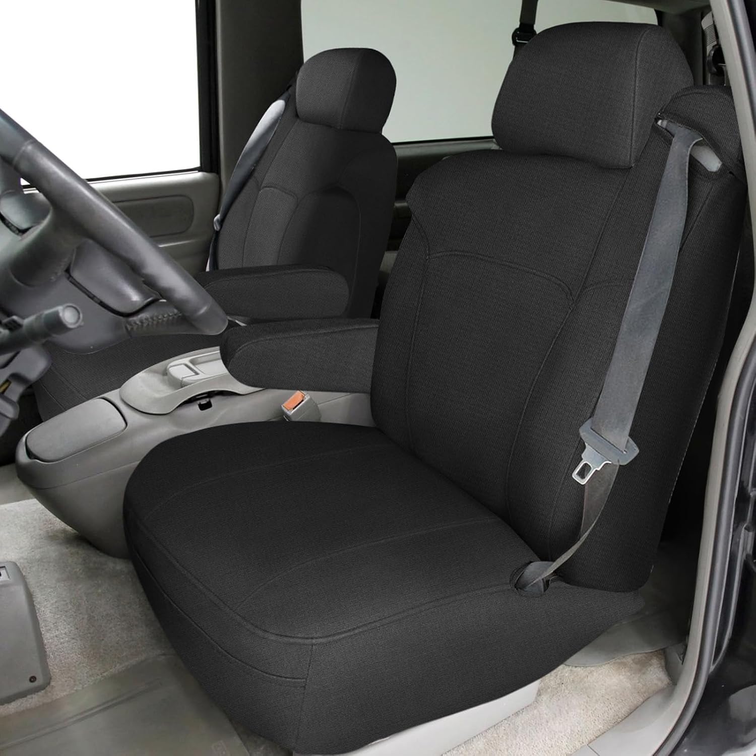 SAPUBK Front Seat Covers Replace for 1999-2002 Chevy Silverado/Suburban/Tahoe and GMC Sierra/Yukon Captain Chairs, Premium Neoprene with Composite Soft Foam Lining Breathable Seat Cover