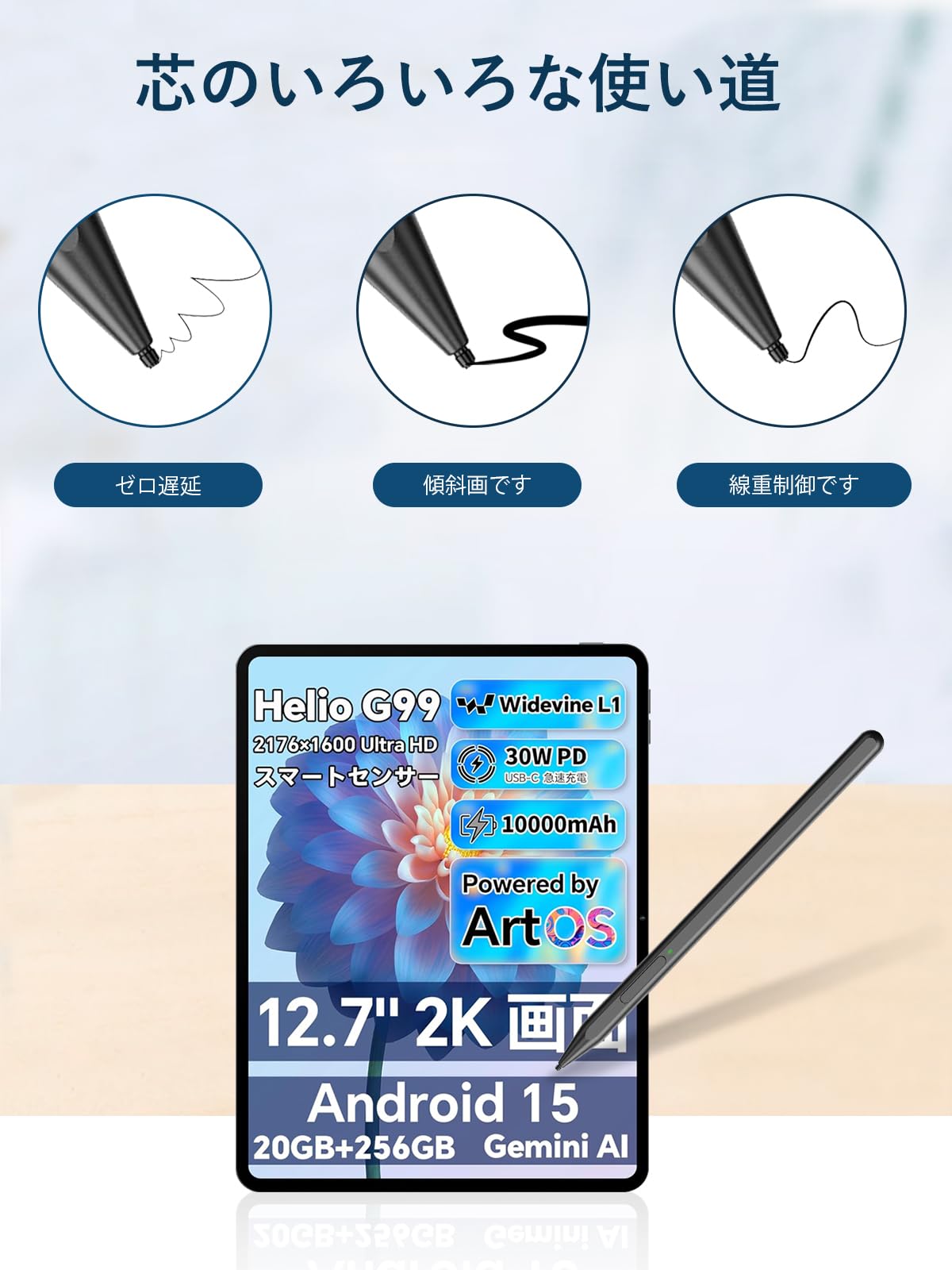 Amazon.co.jp: TECLAST ArtPad Air/ArtPad Pro スタイラス T-Pen 付属 