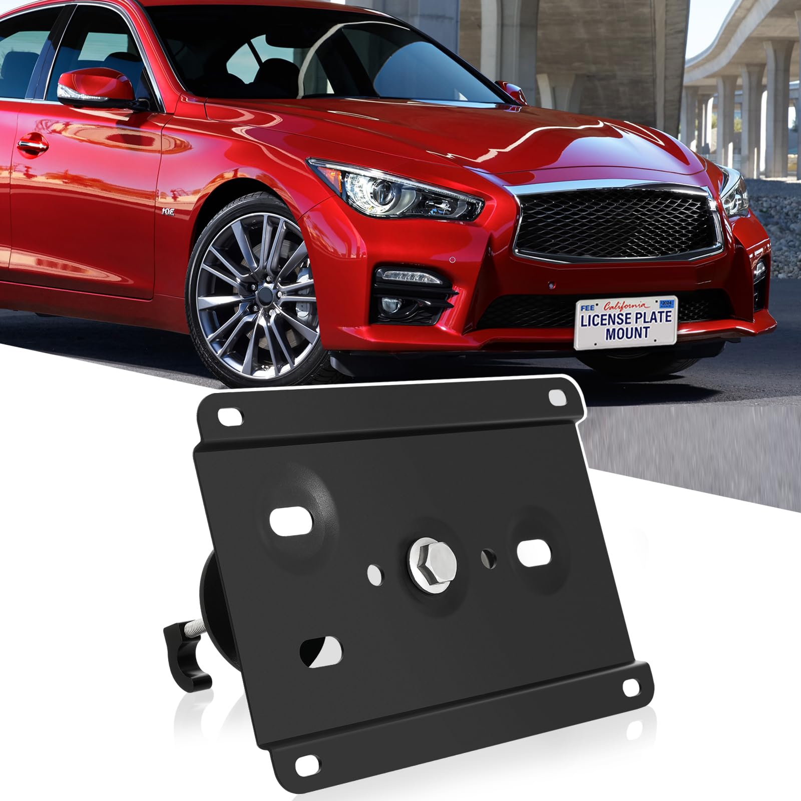 Amazon.com: JIAHCN New Front Bumper License Plate Mount Kit