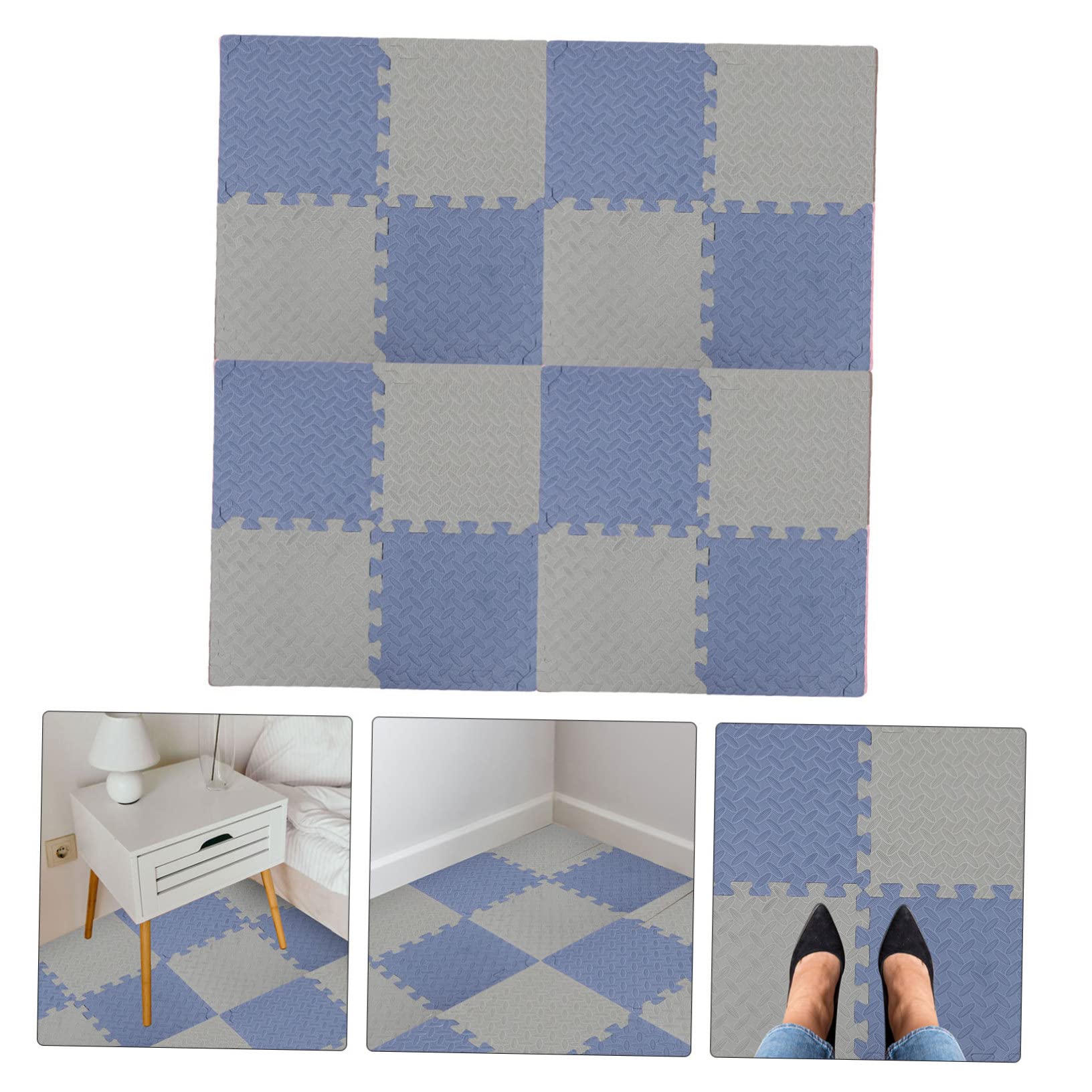 Tapis de Sol Emboîtables 16 Pièces en Mousse pour Bébé