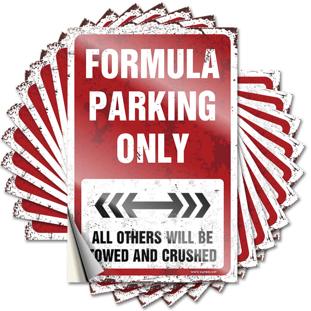 Formula Parking Only Bedroom Decorations Badass - Bumper Bumper Waterproof Decal(8X12CM)