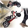 Electric Tricycle For Seniors Electric Wheelchair Rollator Electric Electric Electric Mobile Foldable Lightweight Travel Mobility Scooter With Charger And Basket 3 Wheel Travel Mobility Scooter
