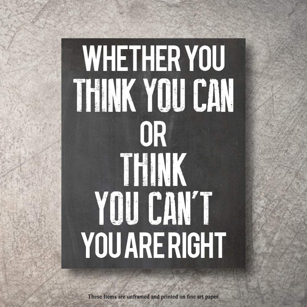 Inspirational Wall Art Poster Prints Quote Positive Affirmation