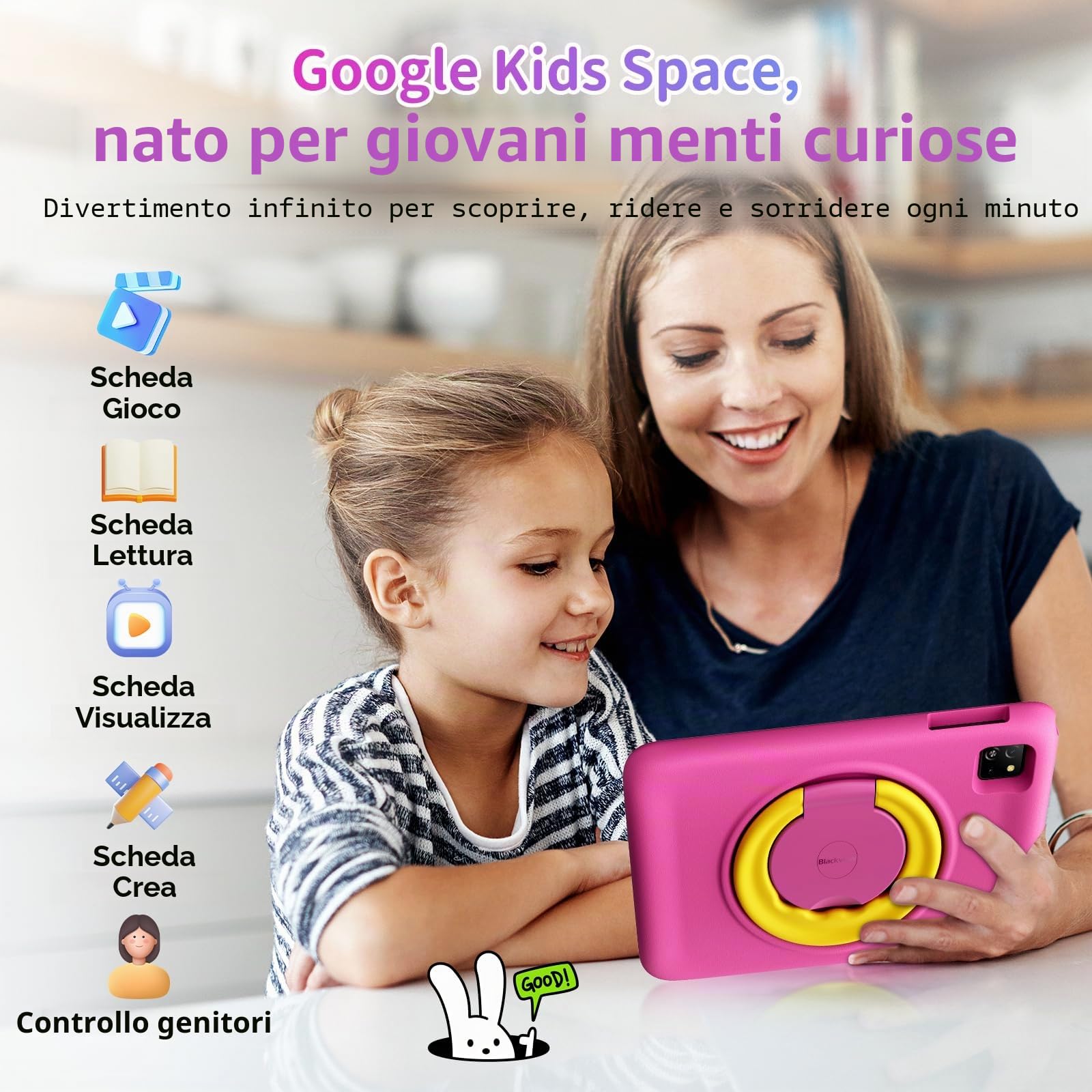 BLACKVIEW TAB A6 KIDS (WIFI - 10.1'' - 4/128GB) PINK