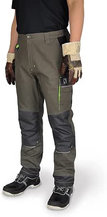 Men's Work Cargo Pants With Cordura Knee Reinforcement - Utility Combat Trousers