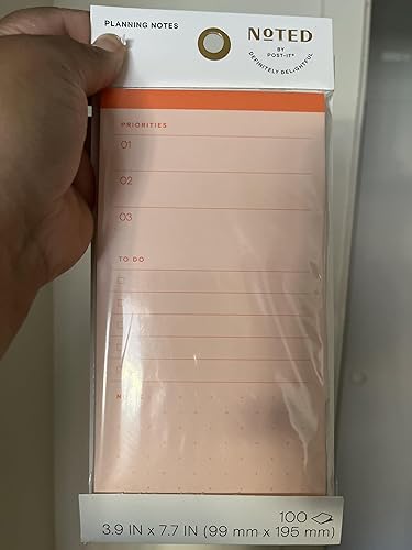 Post-it® Market Notes NTDE-48-1, 3.9 in x 7.7 in (99 mm x 195 mm)