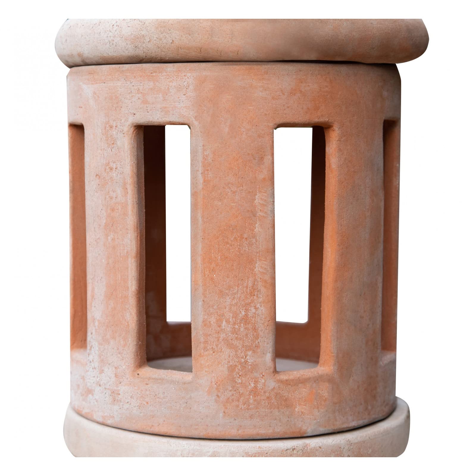 Biscottini Lanterna da Esterno in Terracotta 65x30x30 cm | Lanterne da Esterno portacandele Made in Italy | Lanterne per Illuminazione Giardino